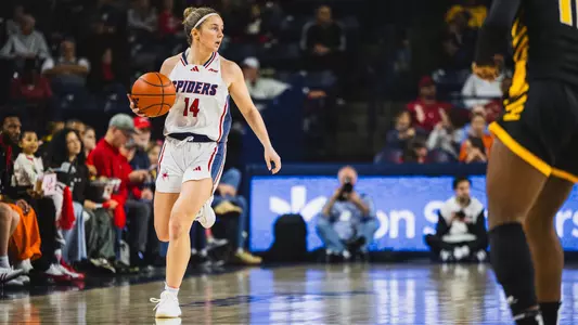 Sweeney dribbling against VCU