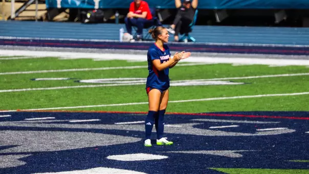 Bortz clapping during a game