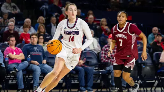 Doogan dribbling against Fordham