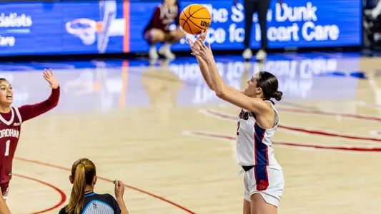 Ullstrom shooting a three pointer