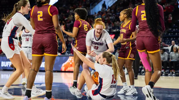 Payton Richard being helped up