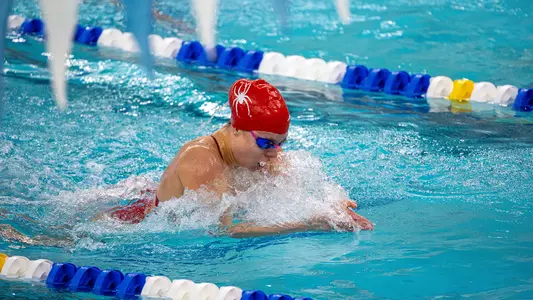 Gabbie Primiano swimming during the Richmond Duals on Oct. 3, 2026