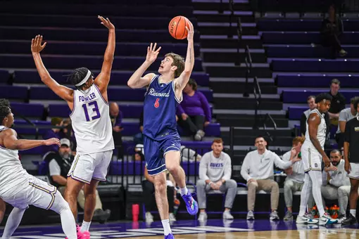 Jack McCaffery shoots a left-handed jump shot