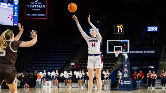 Doogan shooting a three pointer