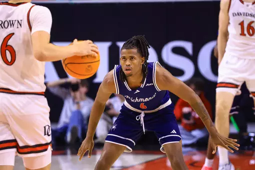 AJ Lopez lines up on defense