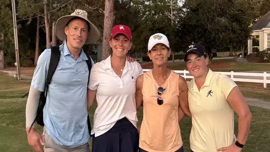 Spiders women's golfer Hannah Lydic and her family