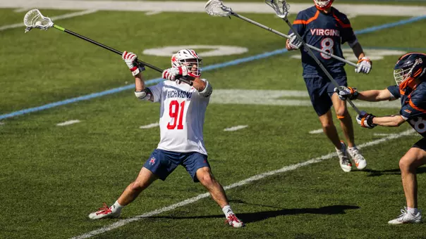 Brayden Penafeather-Stevenson takes a shot against Virginia on Feb. 14, 2026