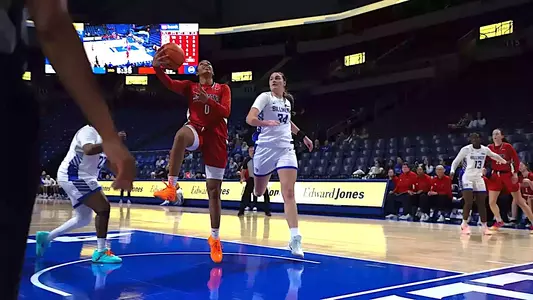 Tierra Simon shooting a layup