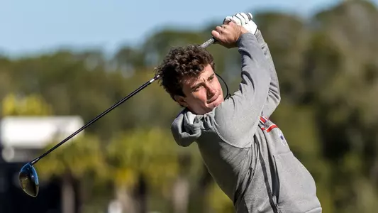 Jack LaPiana swings during a practice round