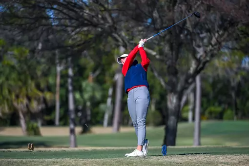 Katie Magner rips a drive
