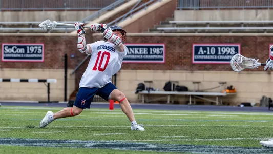 Gavin Creo takes a shot against Delaware on March 14, 2026
