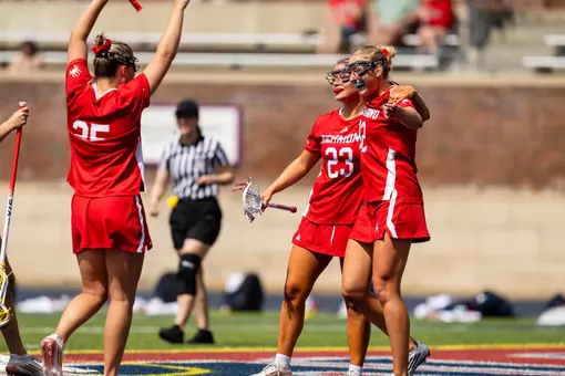 WLAX celebrating after goal