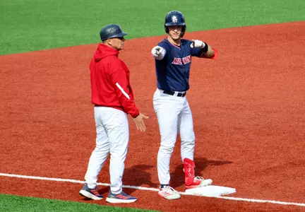 Dylan Winebrenner celebrates a triple