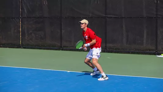 Dylan Atkinson during a tennis match
