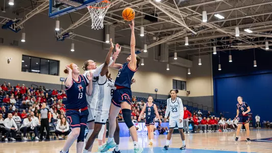 Ullstrom shooting a layup vs PSU