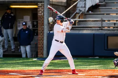 Sean Scanlon stands at the plate ready to swing