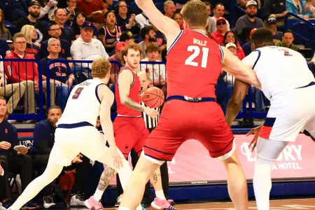 Will Johnston looks into the post from the wing