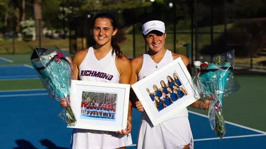 Elizabeth Novak and Lara Bakhaya on Senior Day