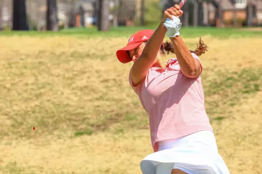 Maya Beasley smashes a drive