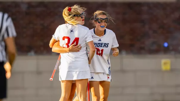 Charlotte Edwards, Chloe Conti celebrating goal