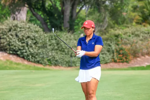 Maya Beasley narrows her eyes to find her target