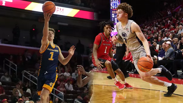 Side-by-side action shots of Derin Saran and Dominick Stewart