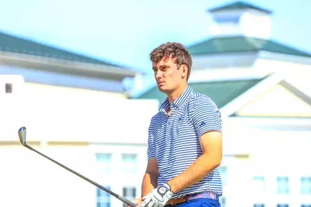Jack LaPiana lines up his tee shot