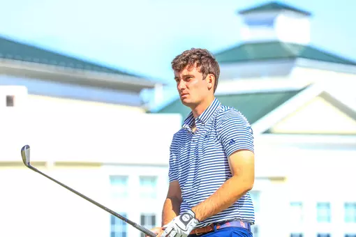 Jack LaPiana lines up his tee shot