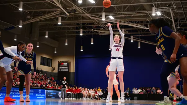 Doogan shooting a free throw