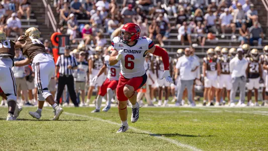 Camden Byrd chasing down a Lehigh player