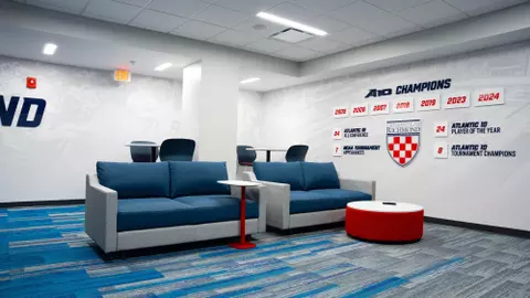 The new women's lacrosse locker room