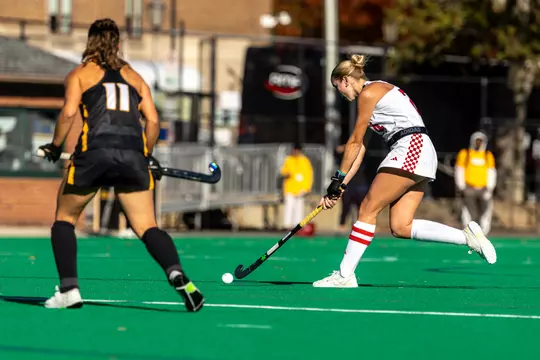 Images from the University of Richmond @ Virgiia Commonweallth field hockey match up-Friday, Oct. 31, 2025 at in Richmond, VA.The Spiders grabbed the early lead but the Rams battle back to tie. The match went to double overtime with the Spiders getting a goal late to claim the #1 seed in next weeks championship.(Photo by Keith Lucas, Sideline Media Productions)