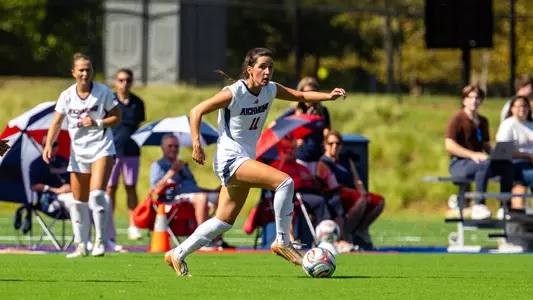 Christina Stamoulacatos looks up the field with the ball