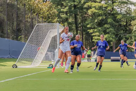 Alex Reigle controls a loose ball