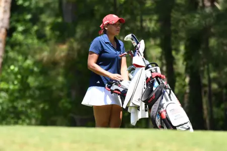 Maya Beasley stares down the fairway