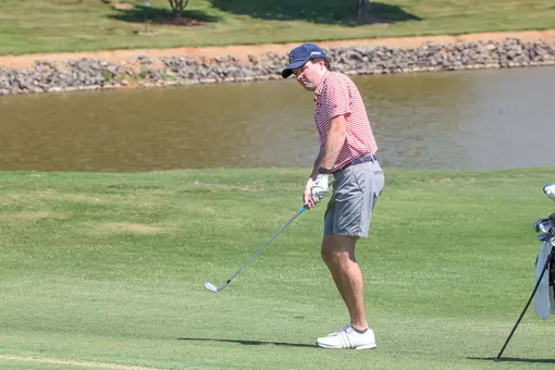 Quin Polin chips onto the green in Winston-Salem