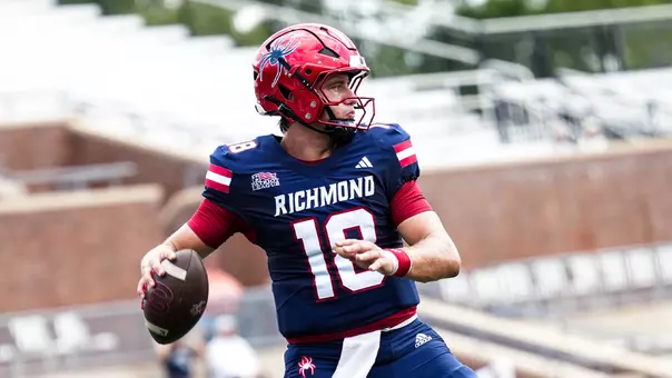 Ashten Snelsire throws during warmups against Georgetown on Sept. 19, 2026
