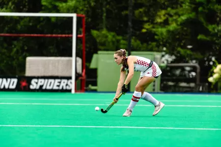 Elen Nicholls sends the ball up field