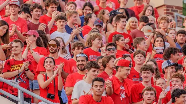 Students at Richmond's football game against Bucknell on Aug. 29, 2026