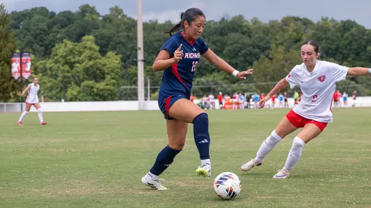Avery Nam collects the ball