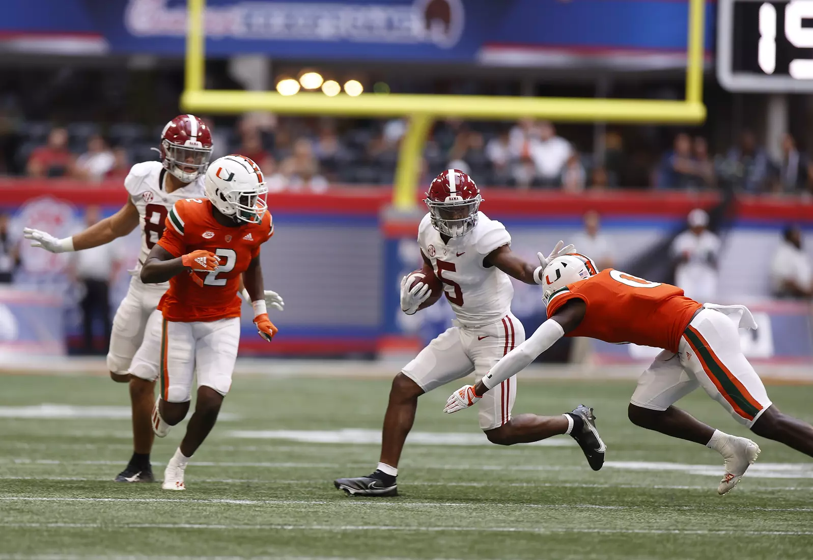 9/4/21 MFB Alabama vs Miami
Alabama wide receiver Javon Baker (5)
Photo by Crimson Tide Photos