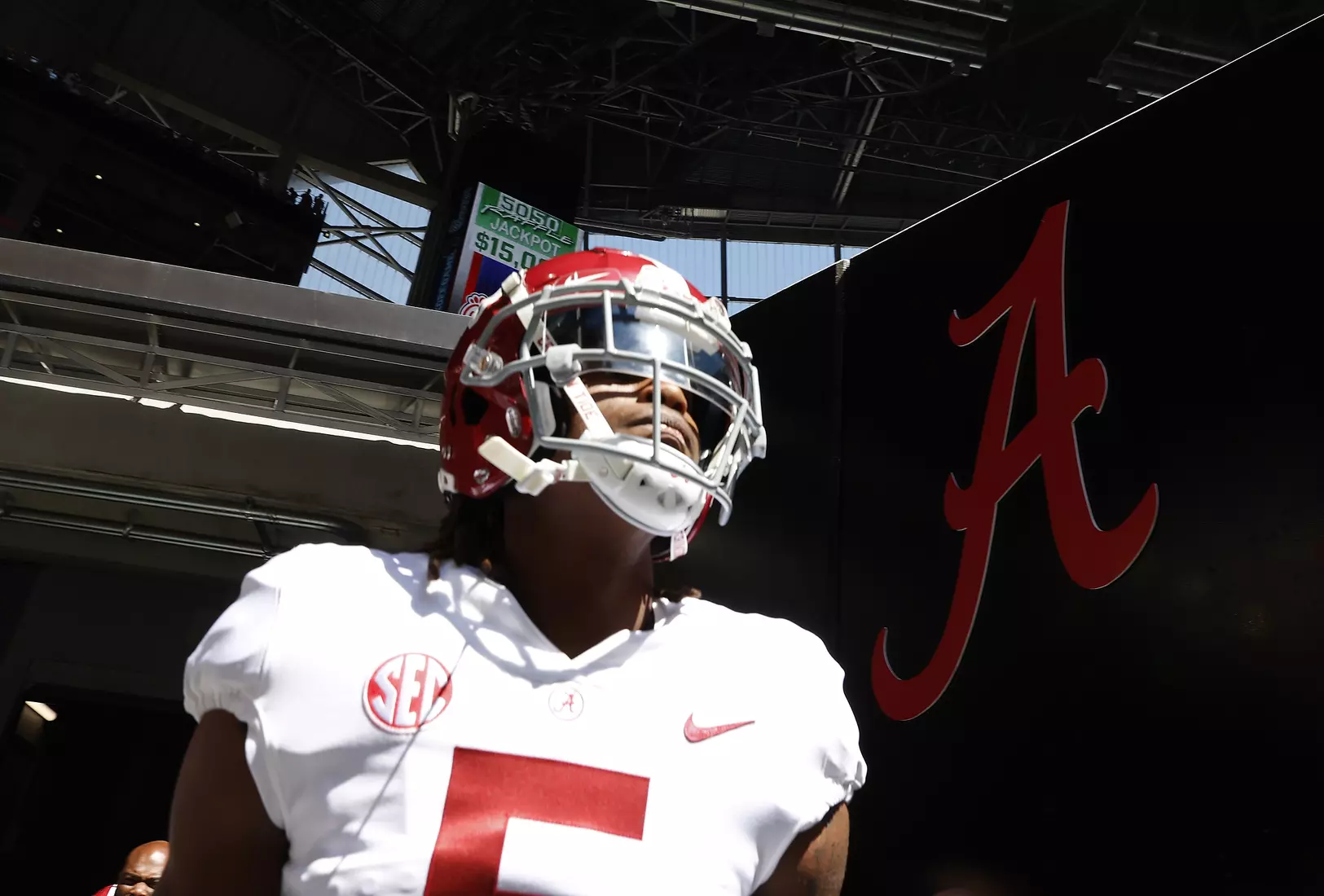 9/4/21 MFB Alabama vs Miami
Alabama wide receiver Javon Baker (5)
Photo by Crimson Tide Photos
