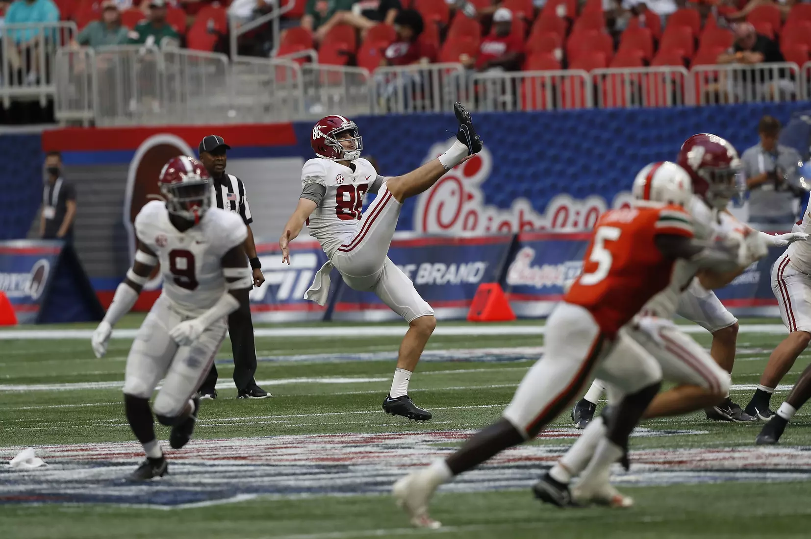 9/4/21 MFB Alabama vs Miami
Alabama  James Burnip (86)
Photo by Crimson Tide Photos