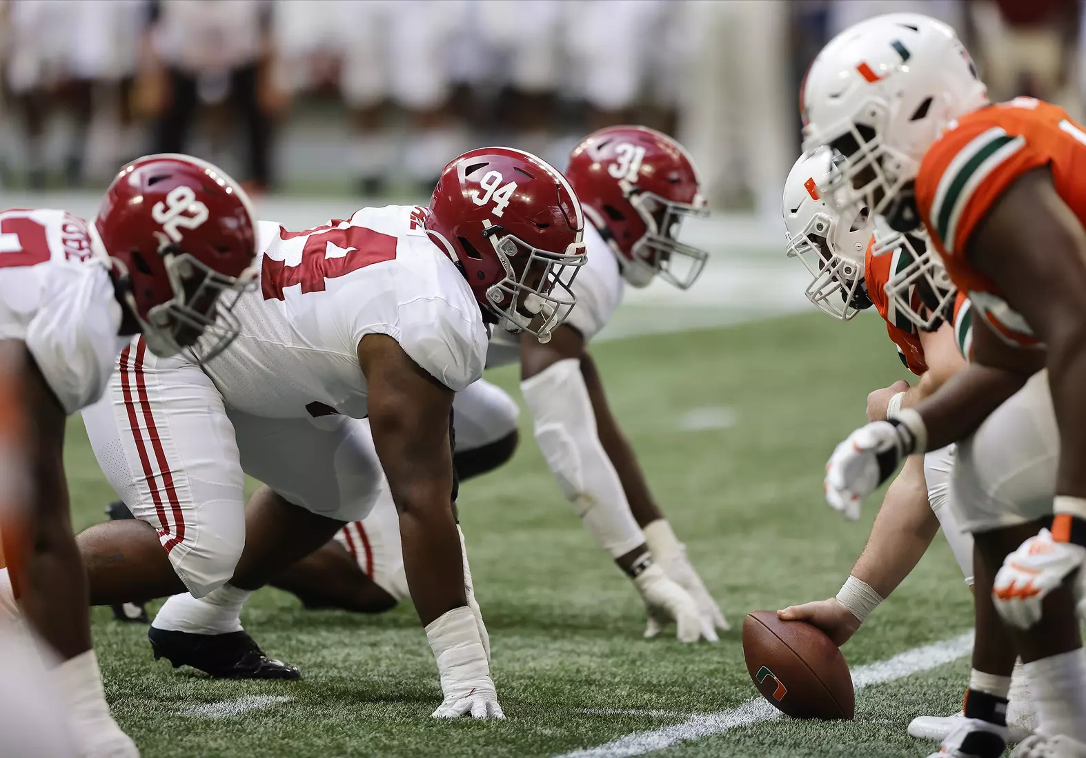 9/4/21 MFB Alabama vs Miami
Alabama defensive lineman Dj Dale (94)
Photo by Crimson Tide Photos