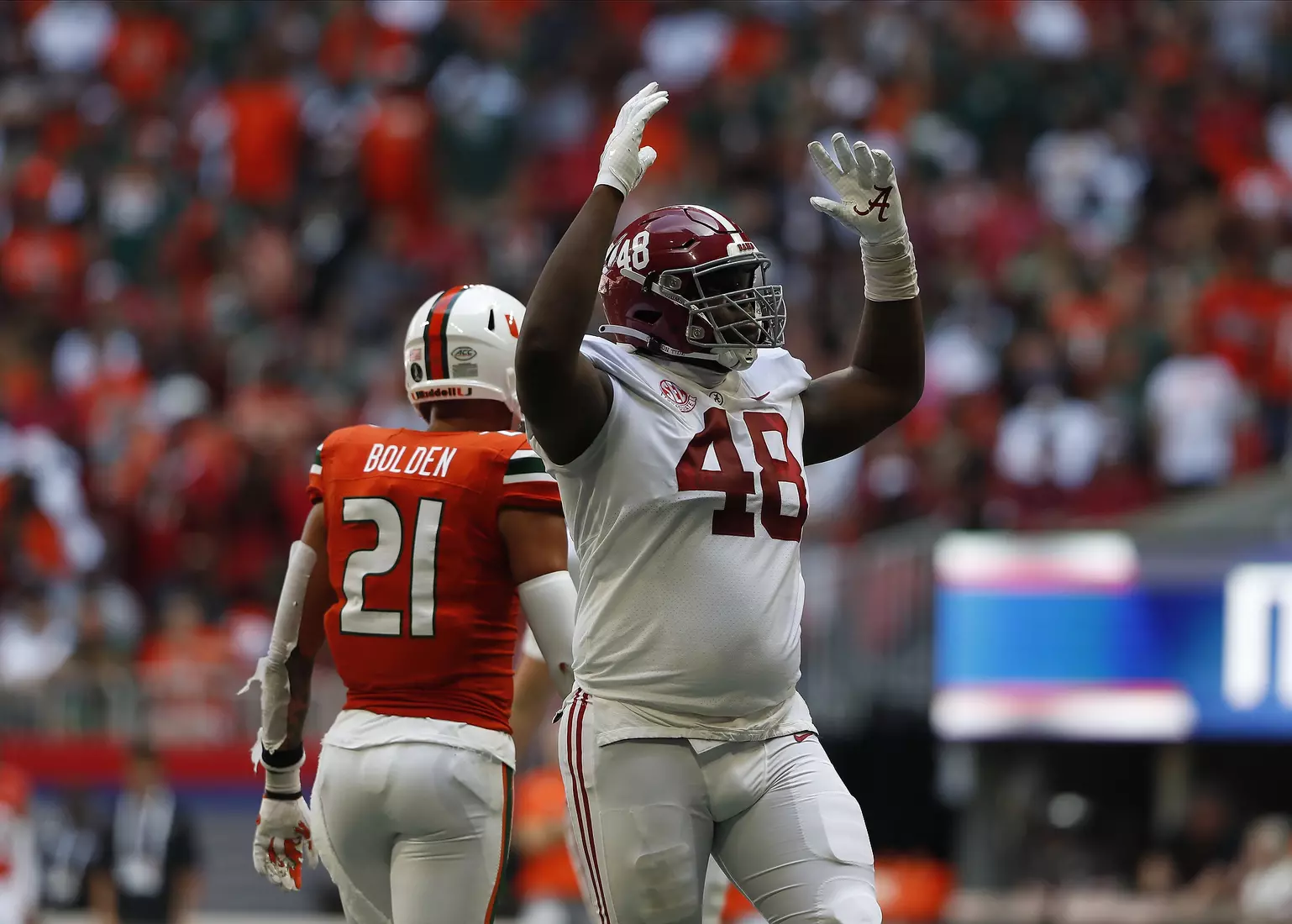 9/4/21 MFB Alabama vs Miami
Alabama defensive lineman Phil Mathis (48)
Photo by Crimson Tide Photos