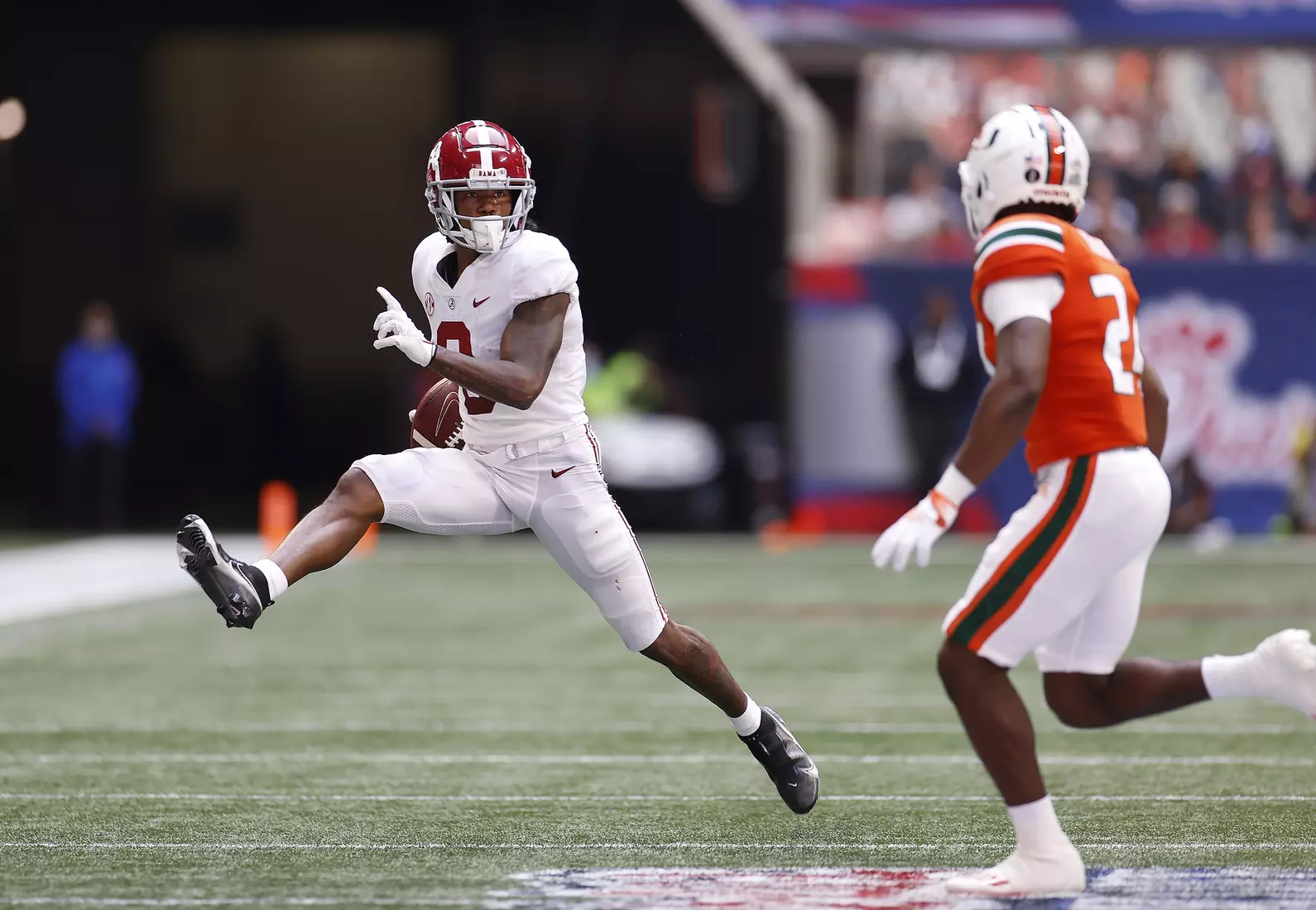 9/4/21 MFB Alabama vs Miami
Alabama wide receiver John Metchie Iii (8)
Photo by Crimson Tide Photos
