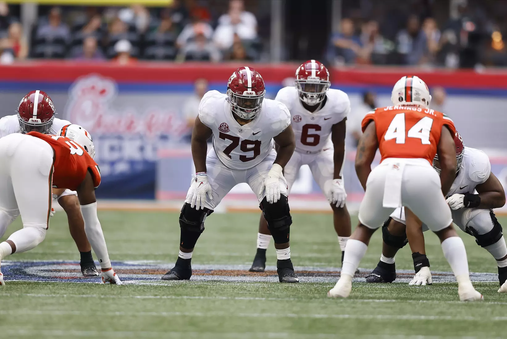 9/4/21 MFB Alabama vs Miami
Alabama offensive lineman Chris Owens (79)
Photo by Crimson Tide Photos