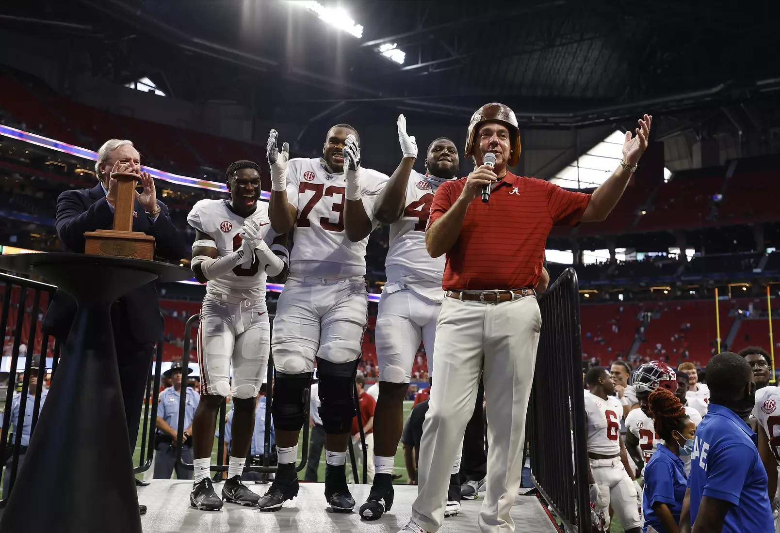 9/4/21 MFB Alabama vs Miami
Alabama Head Coach Nick Saban 
Photo by Crimson Tide Photos