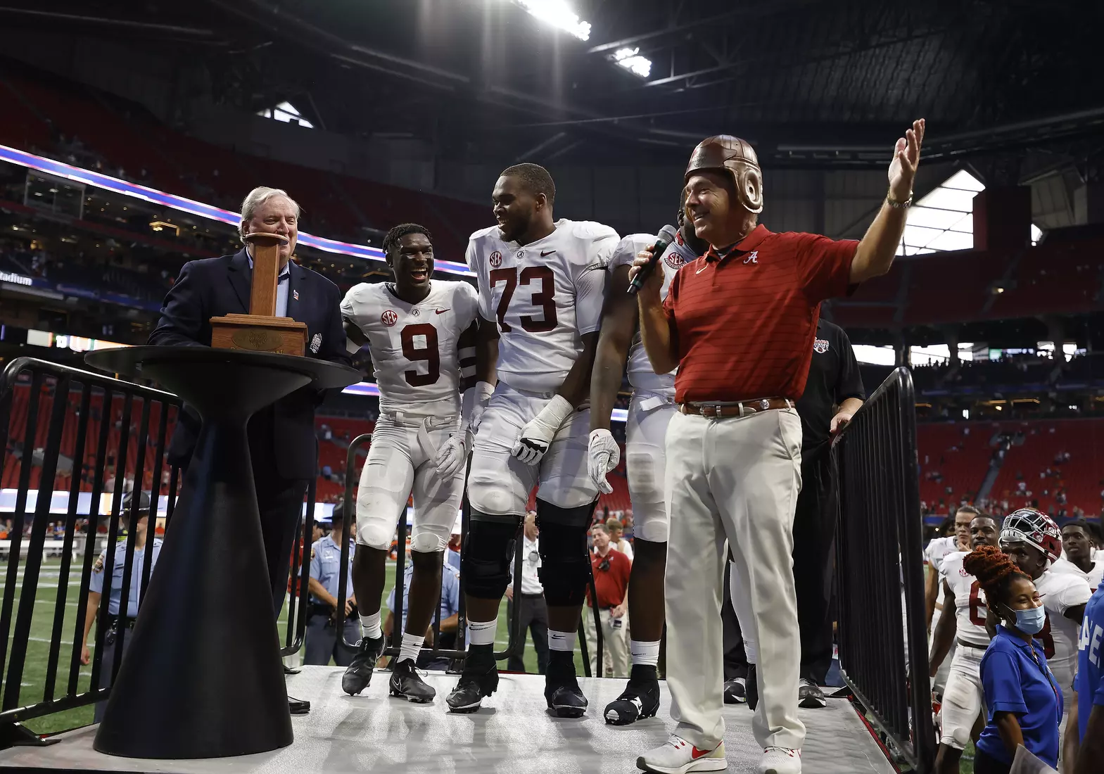 9/4/21 MFB Alabama vs Miami
Alabama Head Coach Nick Saban 
Photo by Crimson Tide Photos