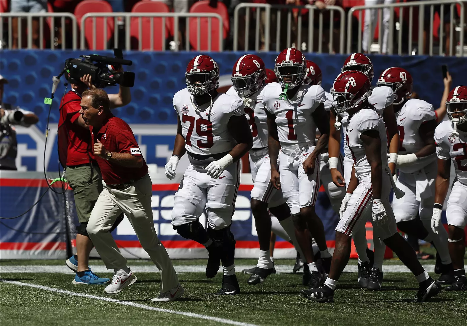 9/4/21 MFB Alabama vs Miami
Alabama Head Coach Nick Saban 
Team
Photo by Crimson Tide Photos